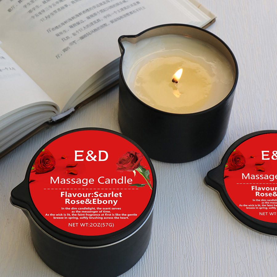 Scented Candle Luxury - マッサージオイルキャンドル、ストレス緩和と肌の保湿に、アロマキャンドル、アロマセラピー、SM製品、スパ必需品、高級キャンドル