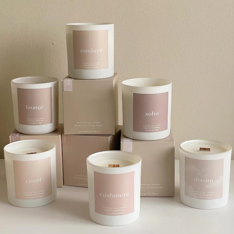 Scented Candle Luxury - ホームデコレーションギフトボックス 香り付きキャンドルギフトセット カスタムメイド 自社ブランド アロマセラピー 高級ガラス瓶
