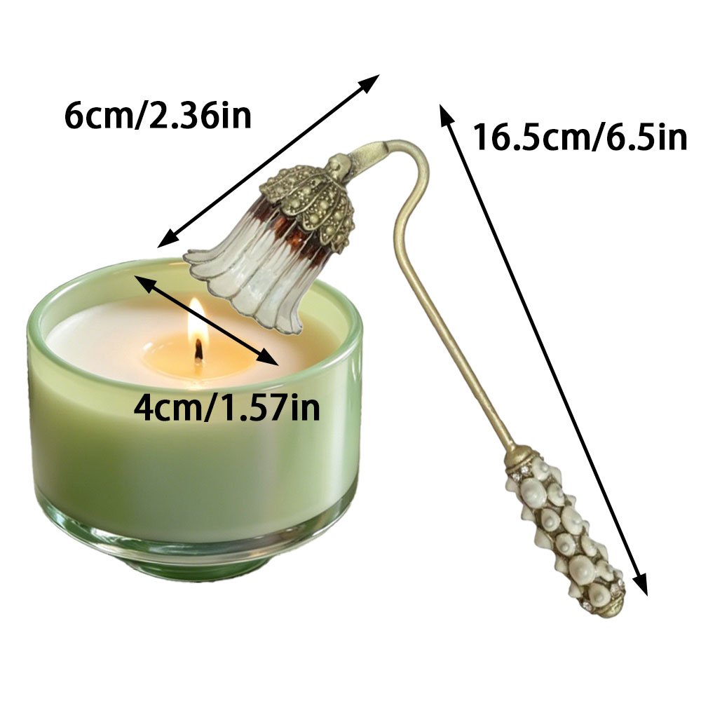 ヴィンテージエナメルラインストーンキャンドル消火器 エレガン - Scented Candle Luxury のレビューと価格