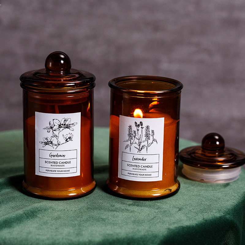 エッセンシャルキャットキャンドル,ヴィンテージガラスガラスウ - Scented Candle Luxury のレビューと価格