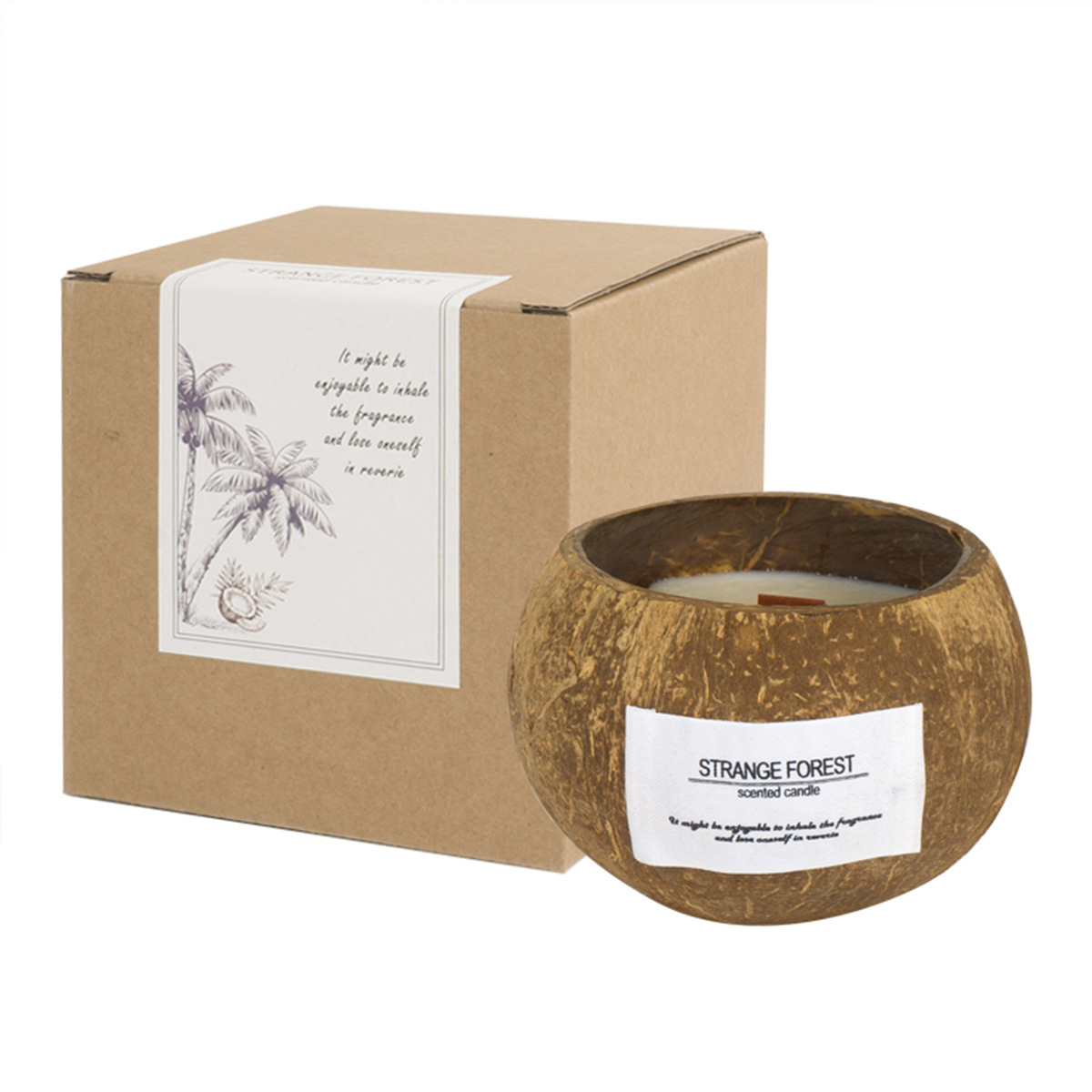 ココナッツシェル アロマセラピー キャンドル エッセンシャル - Scented Candle Luxury のレビューと価格