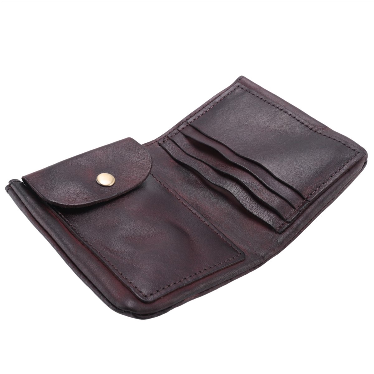 ABQR シワ財布、ヴィンテージ手作り牛革カードホルダー、男 - Leather Card Wallet のレビューと価格