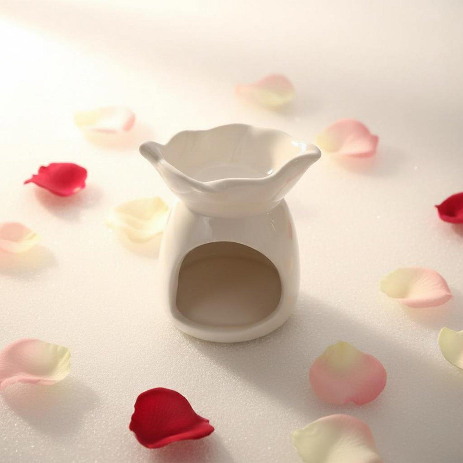 セラミック製アロマキャンドルホルダー、エッセンシャルオイルバ - Scented Candle Luxury のレビューと価格