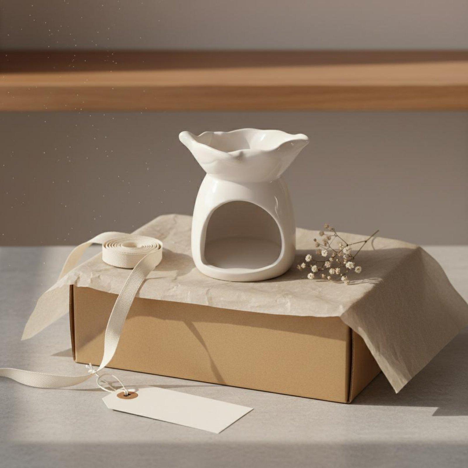 セラミック製アロマキャンドルホルダー、エッセンシャルオイルバ - Scented Candle Luxury のレビューと価格