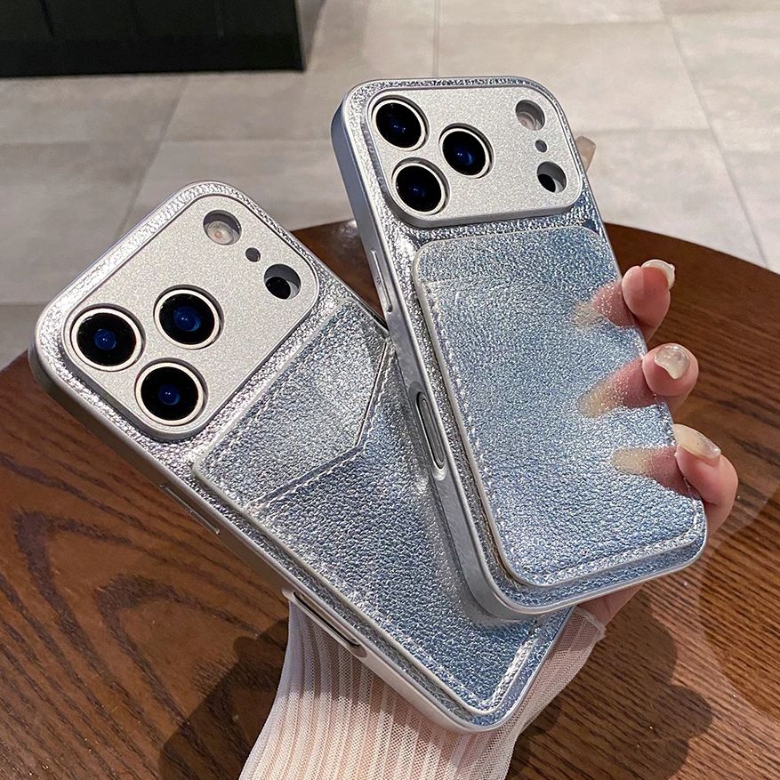 レトロレザーカードスロットバッグホルダーケース iPhone - Leather Card Wallet のレビューと価格