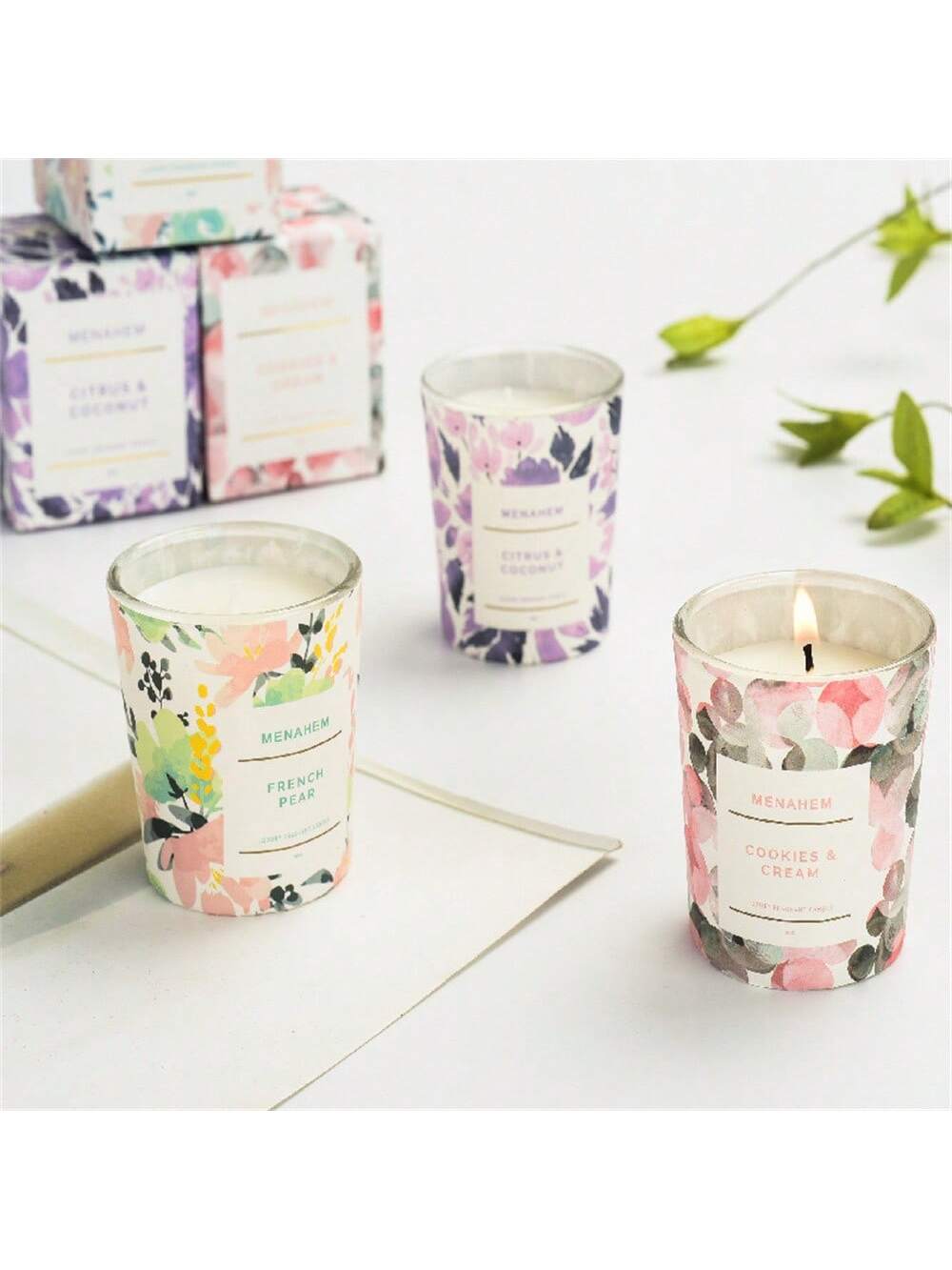 アロマセラピーキャンドル、ソイワックス寝室用、プレミアムライ - Scented Candle Luxury のレビューと価格