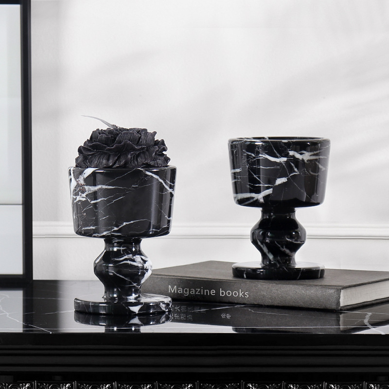 ヨーロッパのライトラグジュアリー侘び寂び風大理石香り付きキャ - Scented Candle Luxury のレビューと価格